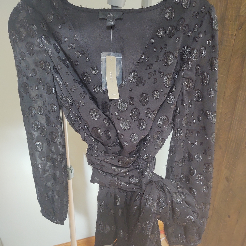 JCrew black XS shirt
